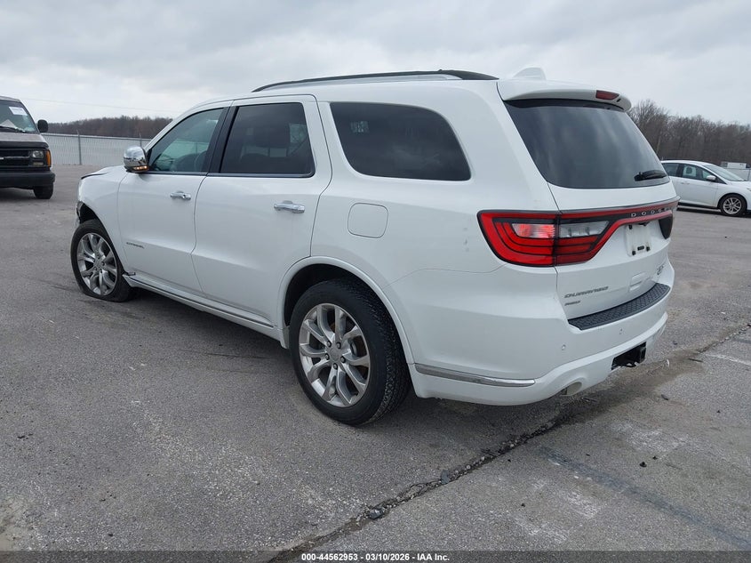 Vin: 1c4rdjeg1gc315602, lot: 45059831, dodge durango citadel 20163