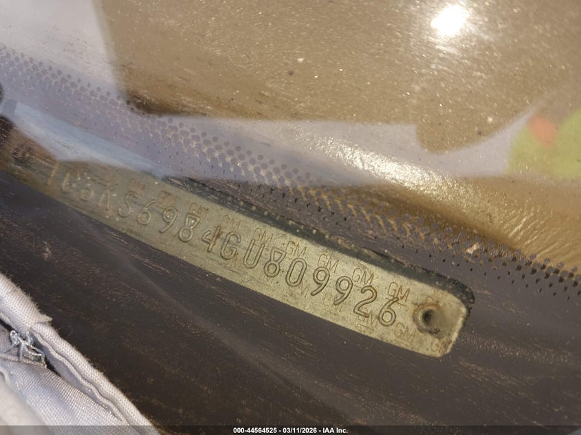1986 Cadillac Seville VIN: 1G6KS6984GU809926 Lot: 44564525