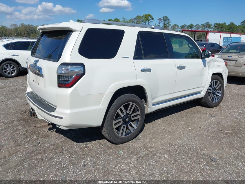 Vin: jtebu5jrxg5316330, lot: 45061792, toyota 4runner limited 20164