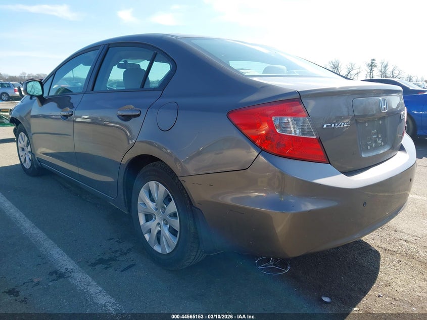 19XFB2F5XCE336429 2012 Honda Civic 1.8 Lx grey