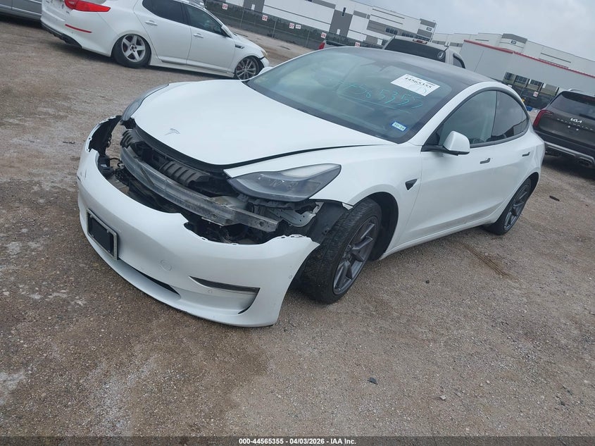Vin: 5yj3e1eb0mf056591, lot: 45062233, tesla model 3 long range dual motor all-wheel drive 20212