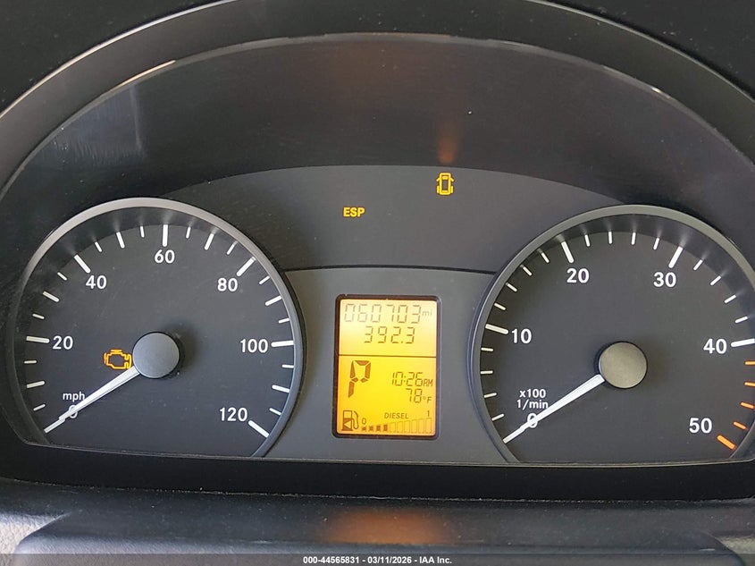 2009 Dodge Sprinter Van 3500 High Roof VIN: WD0PF145595375057 Lot: 44565831