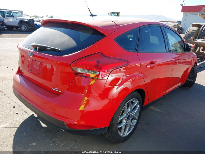 Vin: 1fadp3k25fl221524, lot: 45062872, ford focus se 20154