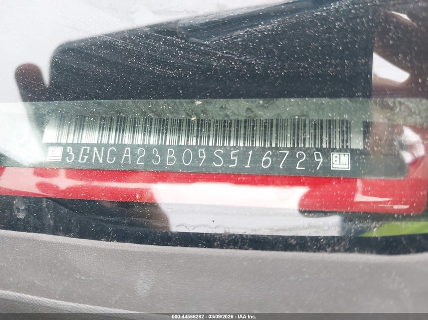 2009 Chevrolet Hhr Lt VIN: 3GNCA23B09S516729 Lot: 44566282