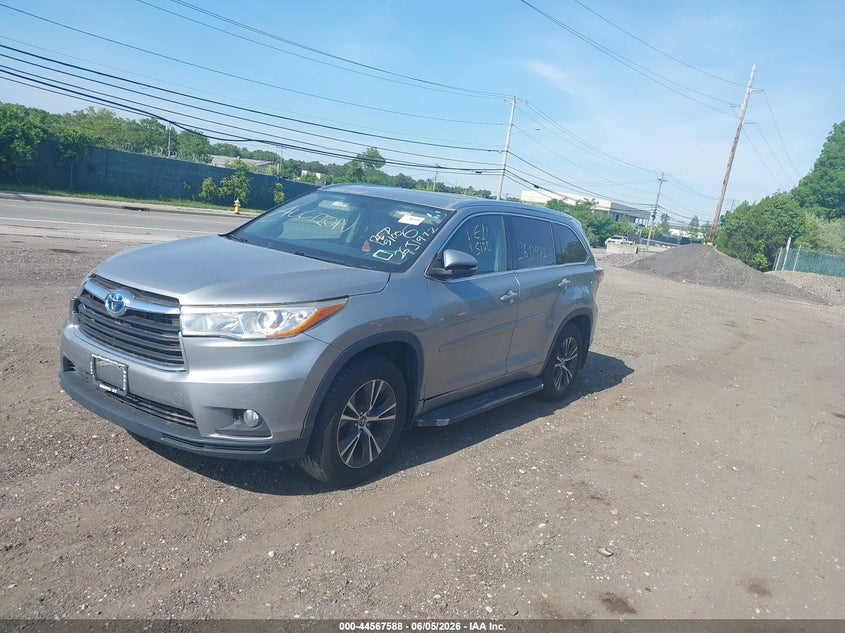 Vin: 5tdjkrfh3gs293979, lot: 45064468, toyota highlander xle 20162