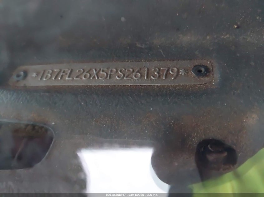 1993 Dodge Dakota VIN: 1B7FL26X5PS261379 Lot: 44568817