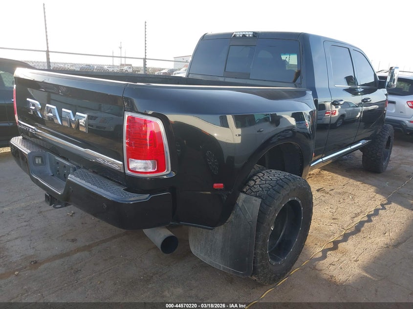2017 Ram 3500 Ram Limited 4X4 6'4 Box black Lot 111044570220 Vin 3C63RRNL0HG627662