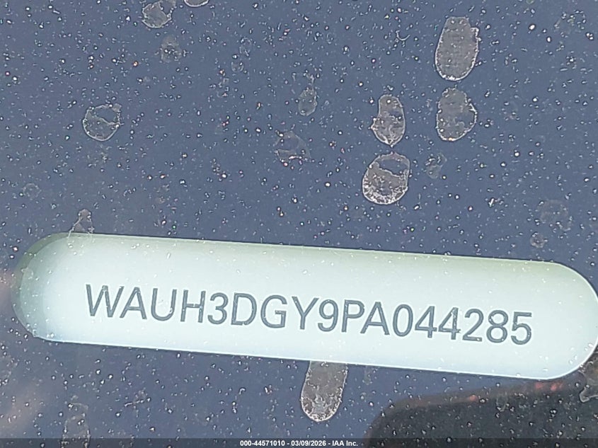 2023 Audi S3 Premium Plus Tfsi Quattro S Tronic VIN: WAUH3DGY9PA044285 Lot: 44571010