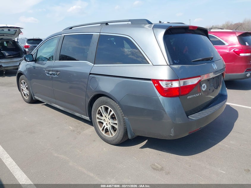 Vin: 5fnrl5h66bb052192, lot: 45068566, honda odyssey ex-l 20113