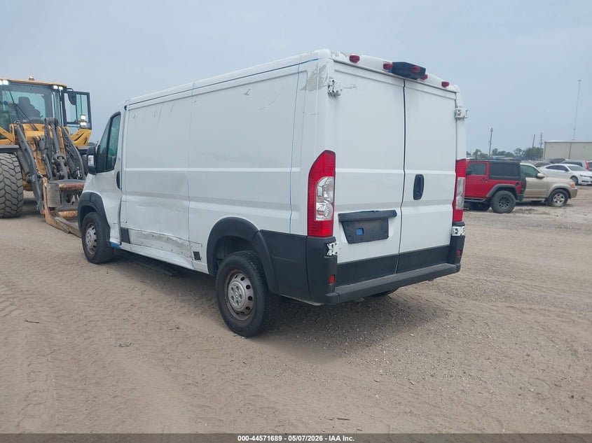 Vin: 3c6lrvvg3pe572534, lot: 45068569, ram promaster 2500 low roof 136 wb 20234