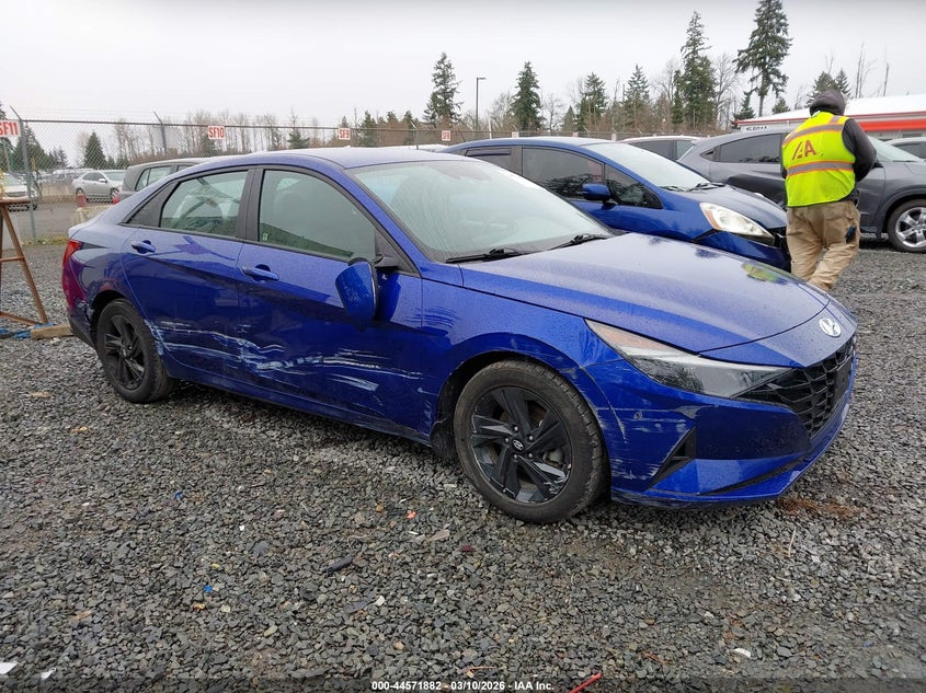 2022 Hyundai Elantra Hybrid Blue
