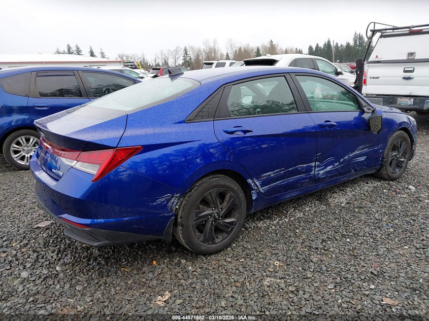 2022 Hyundai Elantra Hybrid Blue