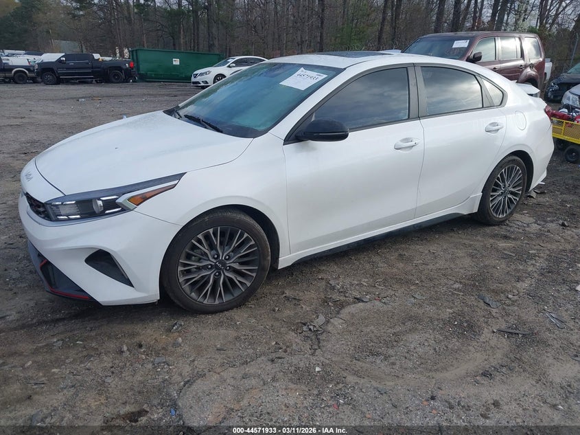 Vin: 3kpf54ad1pe620765, lot: 45068813, kia forte gt-line 20232
