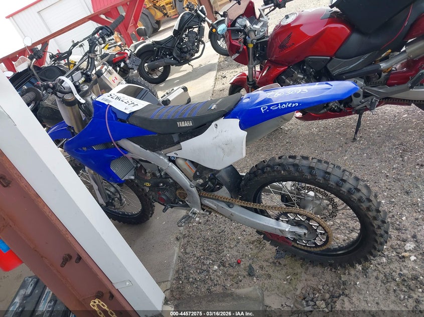 2021 Yamaha Yz250 Fx VIN: JYACG41C4MA003276 Lot: 44572075