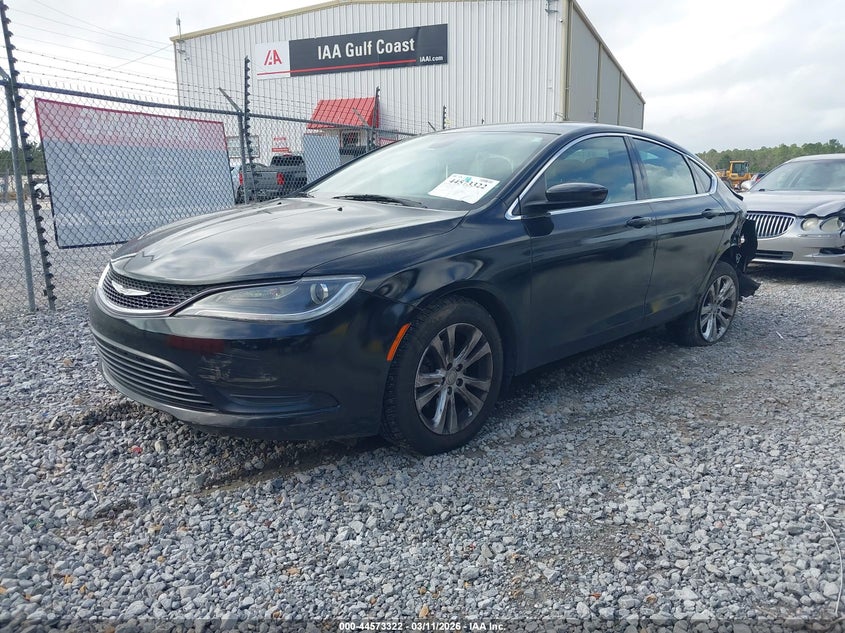 Vin: 1c3cccfb4gn196346, lot: 45070203, chrysler 200 touring 20162