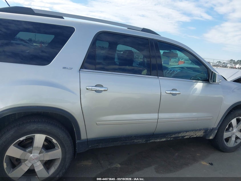 2012 Gmc Acadia 3.6 Slt-1 silver Lot 111044573645 Vin 1GKKRRED2CJ387846