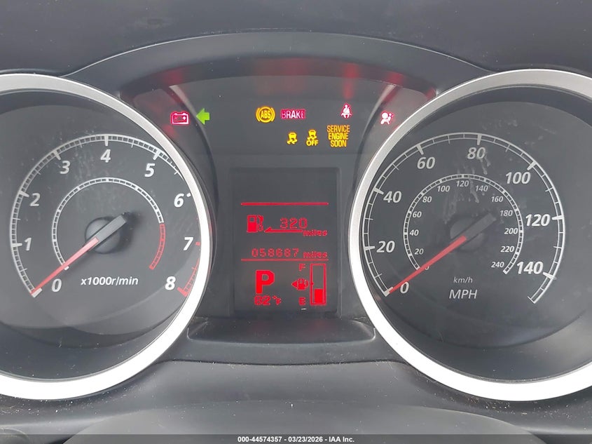 2012 Mitsubishi Lancer Es VIN: JA32U2FU0CU019906 Lot: 44574357