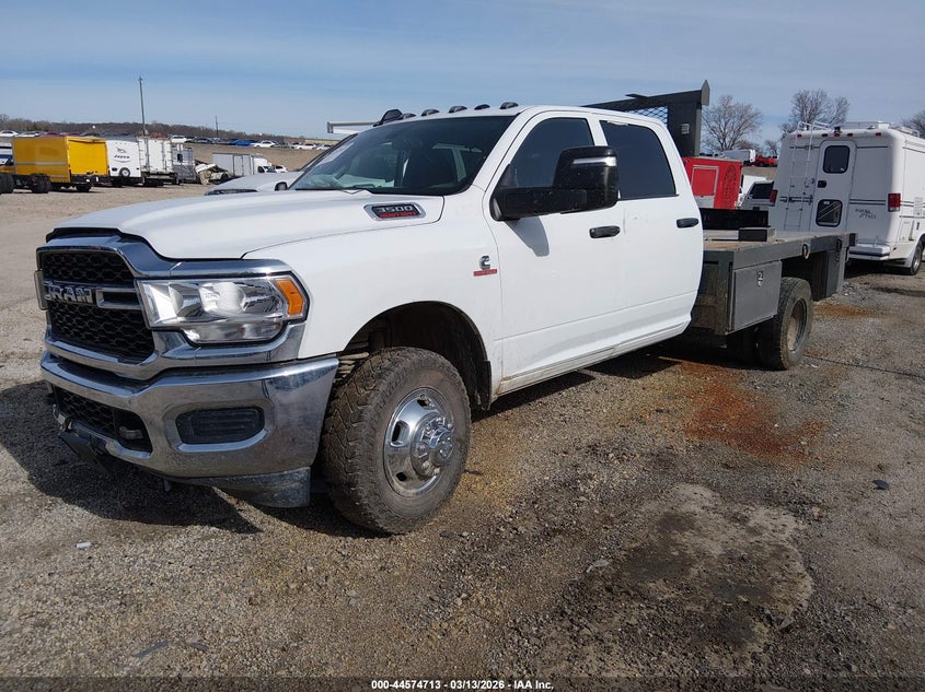 2024 Ram 3500 Ram Tradesman 4X4 8' Box white Lot 111044574713 Vin 3C63RRGL7RG222459