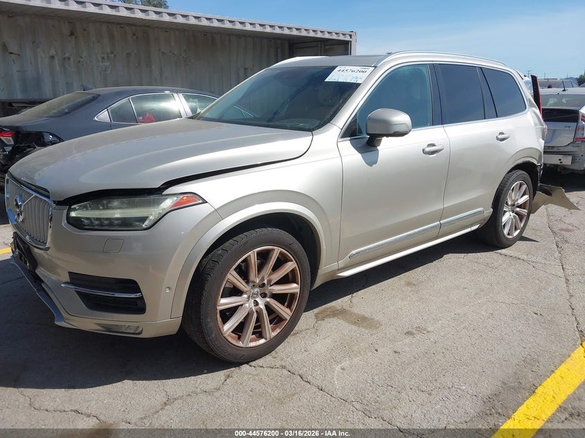 Vin: yv4a22pl5g1015220, lot: 45073080, volvo xc90 t6 inscription 20162
