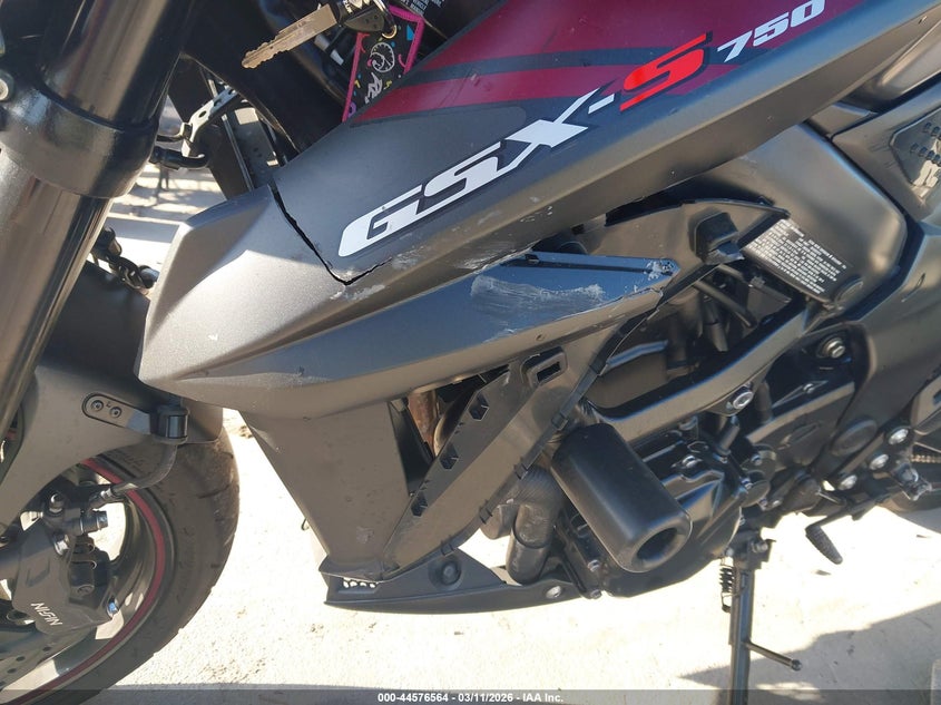 2018 Suzuki Gsx-S750 M/Z VIN: JS1C533D2J2100664 Lot: 44576564