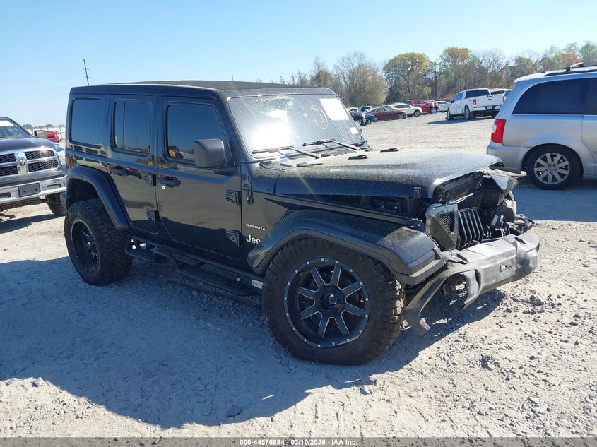 1C4HJXEG1KW572693 2019 Jeep Wrangler Unlimited Sahara 4X4 auction photo 1