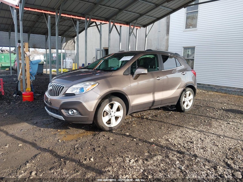 Vin: kl4cjbsb6fb161237, lot: 45073795, buick encore convenience 20152