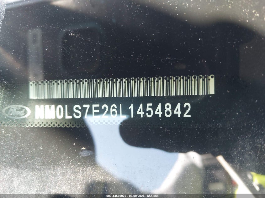 VIN NM0LS7E26L1454842 2020 FORD TRANSIT CONNECT XL