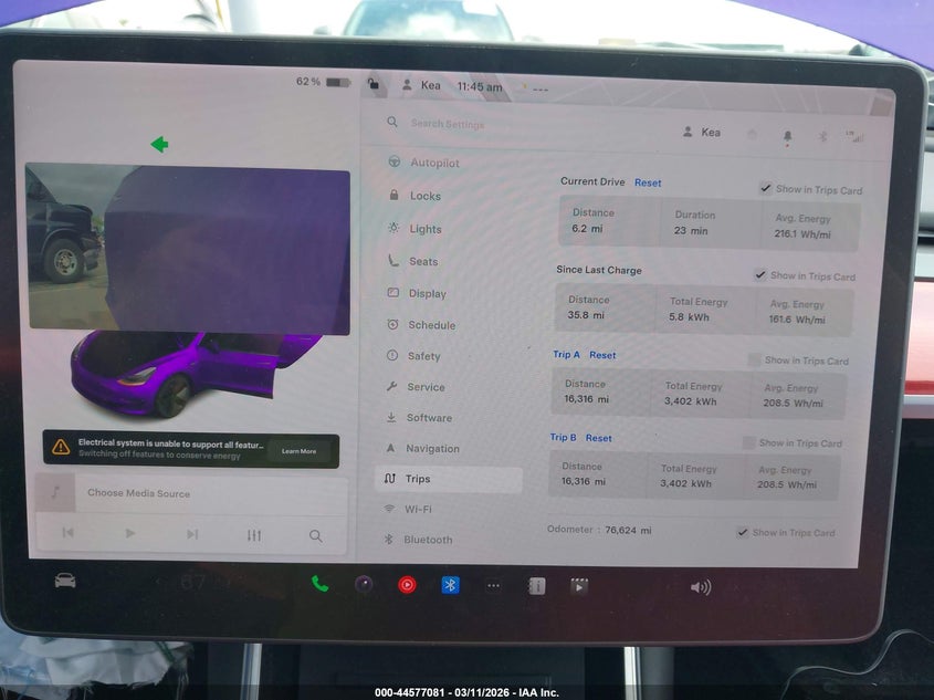 2020 TESLA MODEL 3 SEDAN ELECTRIC