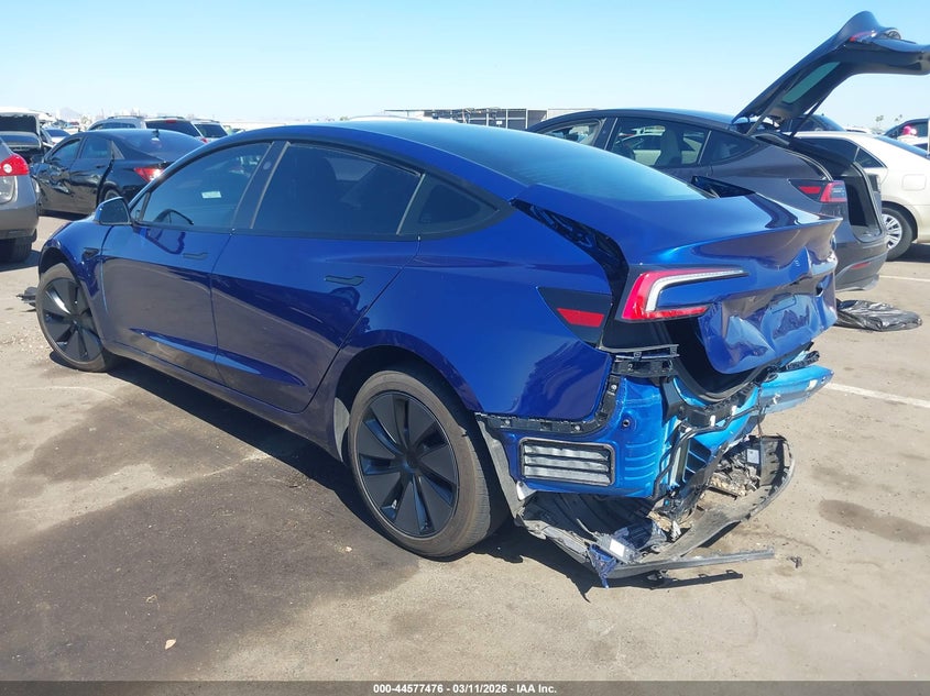 Vin: 5yj3e1ea1sf041599, lot: 45074356, tesla model 3 long range rear-wheel drive/standard rear-wheel drive 20253