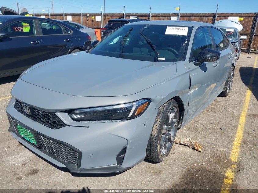 Vin: 2hgfe4f87th327738, lot: 45075871, honda civic hybrid sport/sport touring 20262