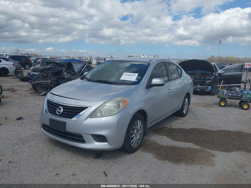 2012 Nissan Versa 1.6 1.6 Sv silver Lot 111044580815 Vin 3N1CN7AP6CL865794