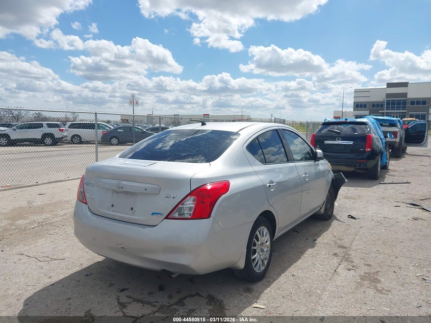2012 Nissan Versa 1.6 1.6 Sv silver Lot 111044580815 Vin 3N1CN7AP6CL865794