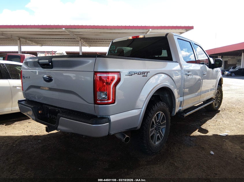 Vin: 1ftew1ep8gfb79637, lot: 45078012, ford f-150 lariat/xl/xlt 20164