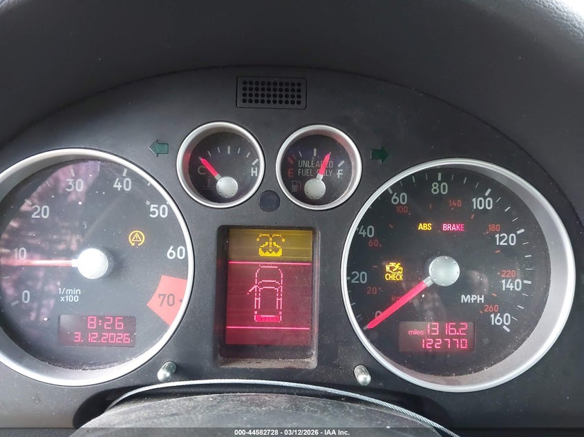 2003 Audi Tt 1.8L VIN: TRUUT28NX31006798 Lot: 44582728