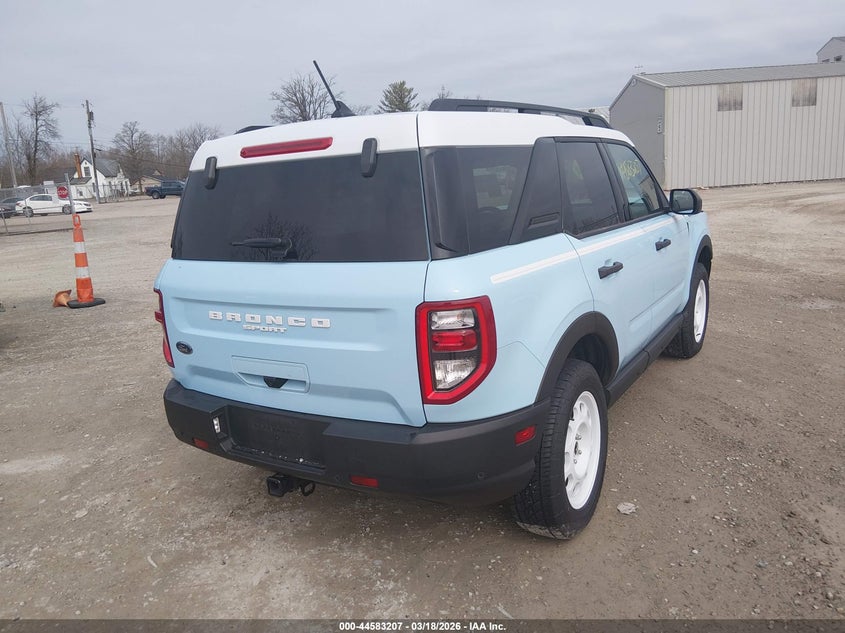 Vin: 3fmcr9g69prd64182, lot: 45080111, ford bronco sport heritage 20234