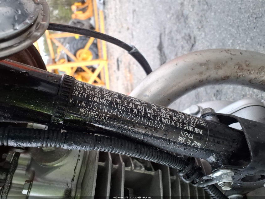 2016 Suzuki Tu250 X VIN: JS1NJ4CA2G2100379 Lot: 44583275