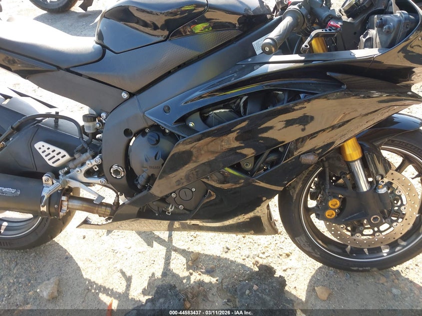 2011 Yamaha Yzfr6 VIN: JYARJ16E6BA022753 Lot: 44583437
