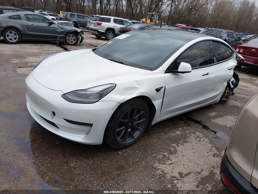 2022 TESLA MODEL 3 ELECTRIC(VIN: 5YJ3E1EB2NF159142