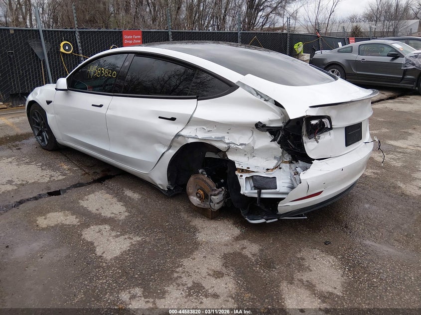 2022 TESLA MODEL 3 ELECTRIC(VIN: 5YJ3E1EB2NF159142