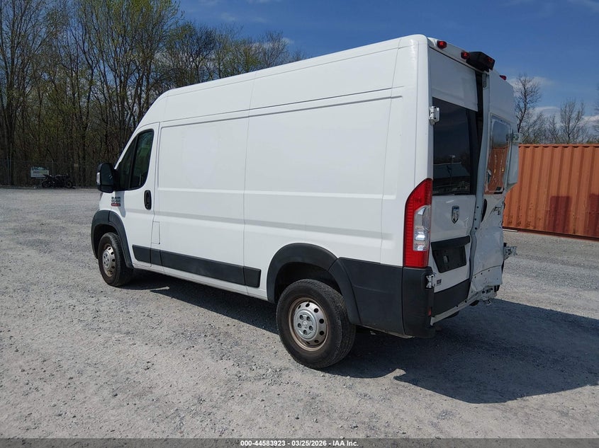 Vin: 3c6trvbg8le104412, lot: 45080828, ram promaster 1500 high roof 136 wb 20203