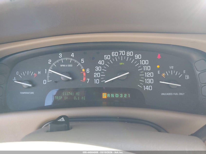 1999 Buick Park Avenue Base Cmi VIN: 1G4CW52K1X4636321 Lot: 44584008
