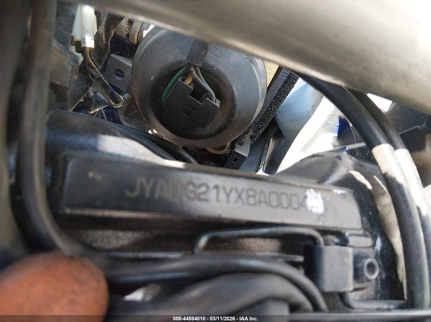 2008 Yamaha Wr250 R VIN: JYADG21YX8A000411 Lot: 44584010