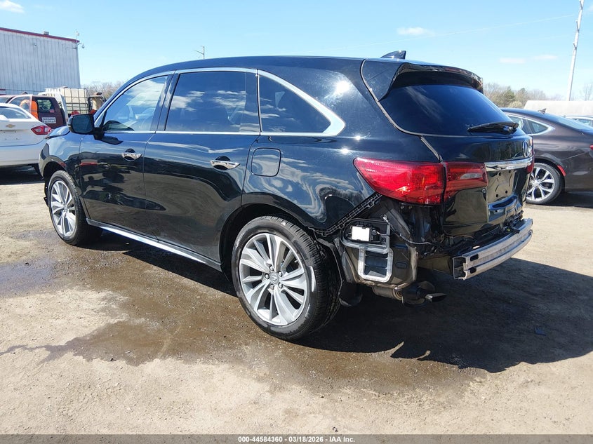 2018 Acura Mdx Technology Package Acurawatch Plus Pkg