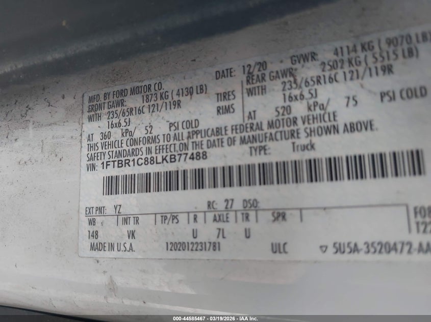 2020 Ford Transit-250