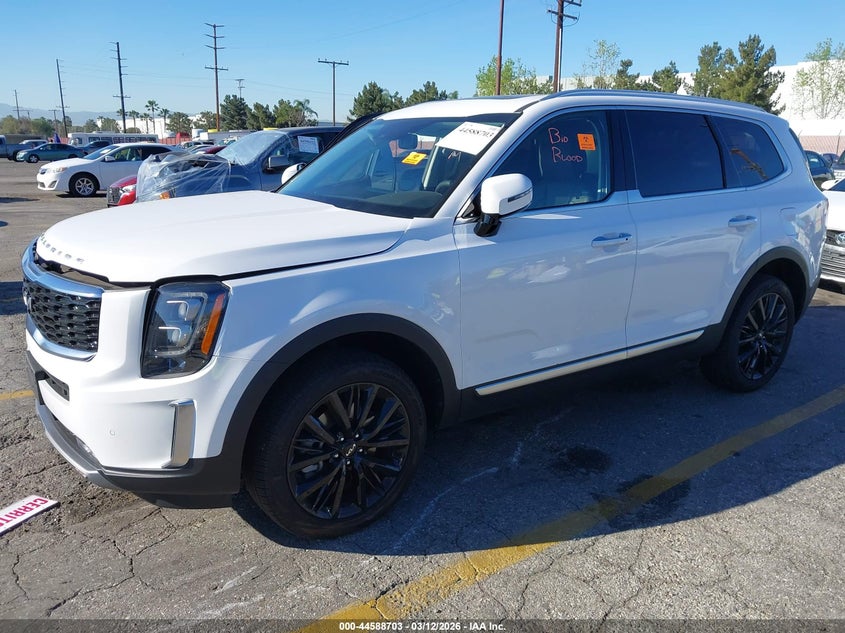 VIN 5XYP54HC9NG265331 2022 KIA TELLURIDE SX