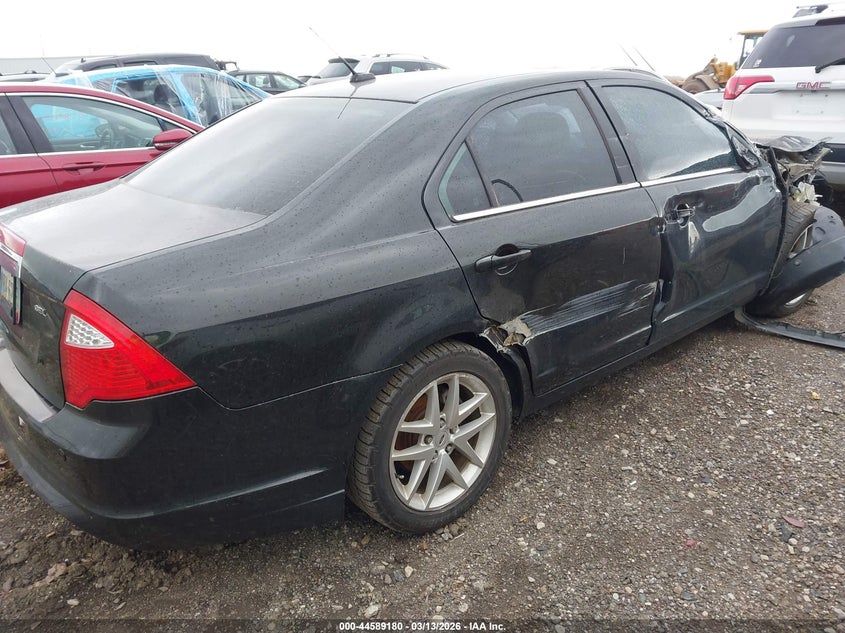 2012 Ford Fusion 2.5 Sel black Lot 111044589180 Vin 3FAHP0JA2CR394178
