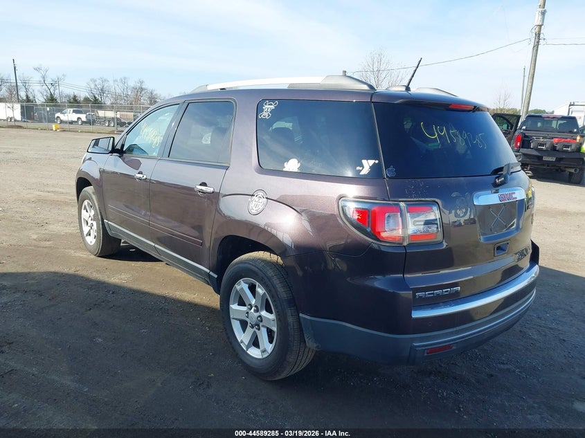 Vin: 1gkkrpkd8gj237254, lot: 45086189, gmc acadia sle 20163