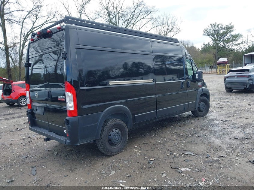Vin: 3c6lrvdg4ne111468, lot: 45086583, ram promaster 2500 high roof 159 wb 20224