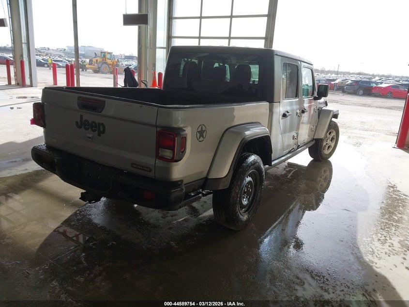 Vin: 1c6jjtag5ml563393, lot: 45086658, jeep gladiator freedom 4x4 20214