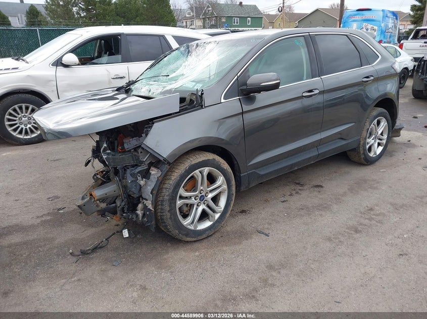 Vin: 2fmpk3k96jbb41737, lot: 45086810, ford edge titanium 20182